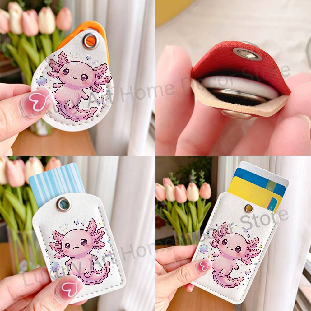 Cute pink A-Axolotl Cartoon Ho - Leather Work ulasan dan harga
