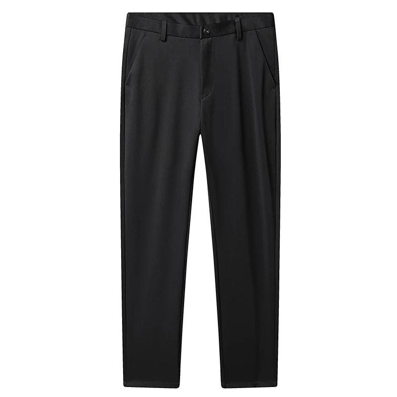 Mens Casual Long Length Busine - Leather Work Pants ulasan dan harga