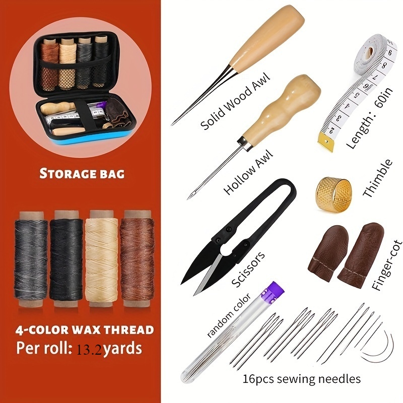 Leather Sewing Kit, Leather Re - Leatherwork Needles ulasan dan harga