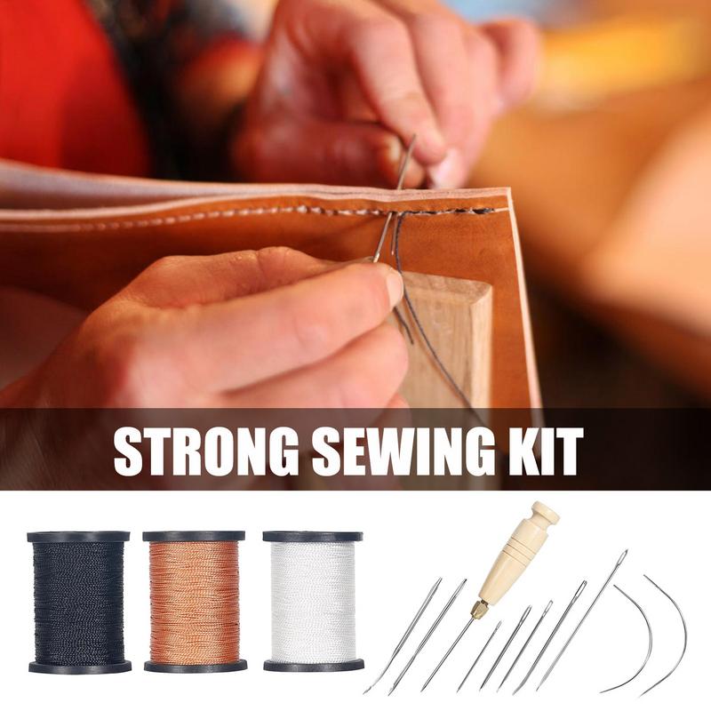 Leather Stitching Kit Heavy Du - Leatherwork Needles ulasan dan harga
