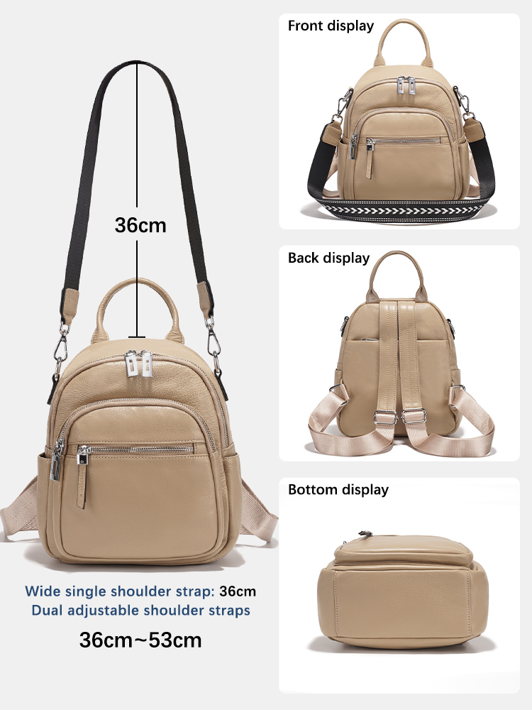 Zency Genuine Leather Small Ba - Leather Work Bag ulasan dan harga