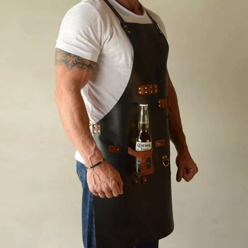 Outdoor PU Leather Apron Outdo - Leatherwork Apron ulasan dan harga