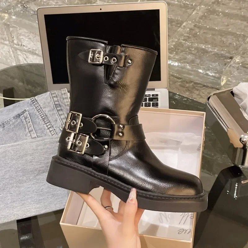Women's Ankle Boots Autumn Wor - Leather Work Western ulasan dan harga