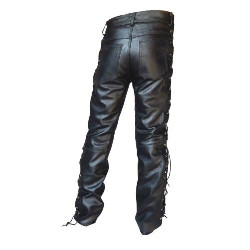 Medieval Pants Men Gothic Long - Leather Work Pants ulasan dan harga