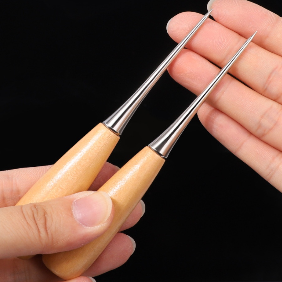 2pcs Leather Hand Stitching Aw - Leatherwork Punch ulasan dan harga