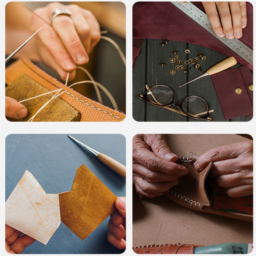 2pcs Leather Hand Stitching Aw - Leatherwork Punch ulasan dan harga