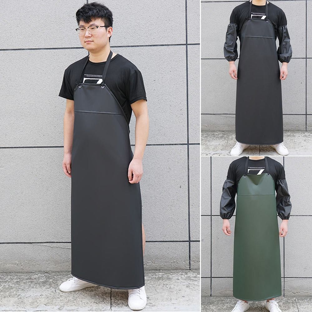 Durable PU Leather Kitchen Apr - Leatherwork Apron ulasan dan harga