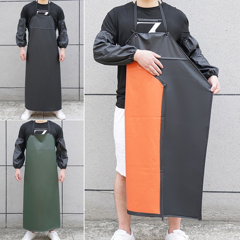 Durable PU Leather Kitchen Apr - Leatherwork Apron ulasan dan harga