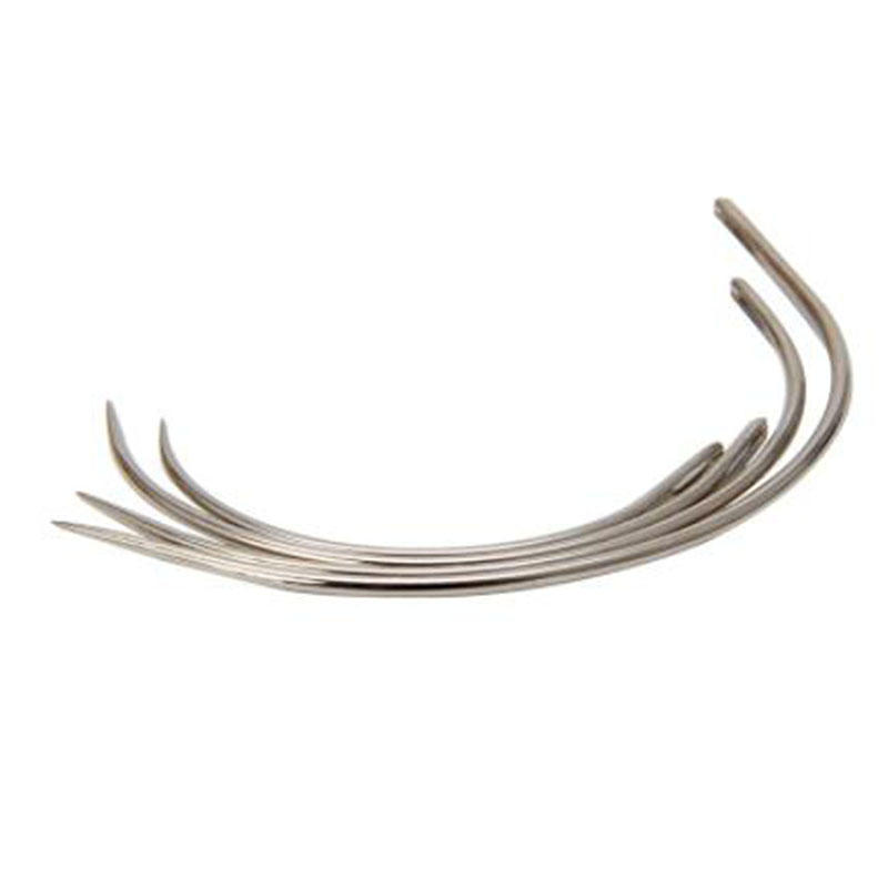 4Pcs Large Eye Curved Needles  - Leatherwork Hand Sewing Needles ulasan dan harga