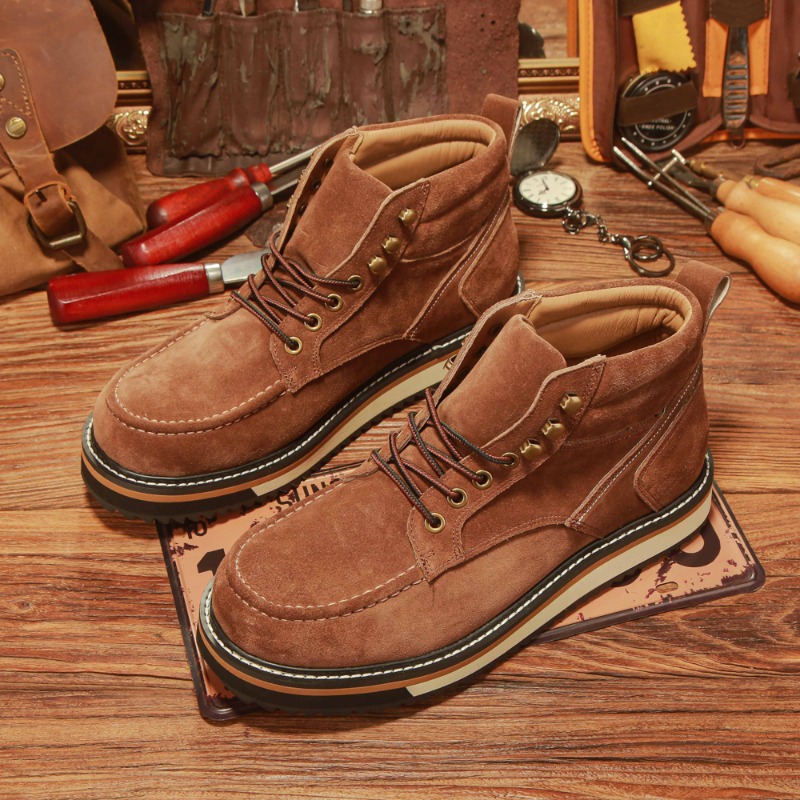 British Style American Retro G - Leather Work Western ulasan dan harga