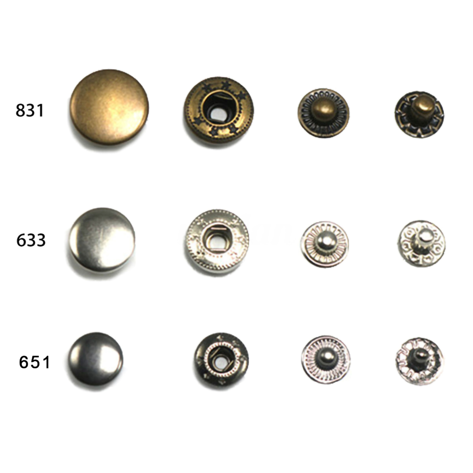 4Pcs Stainless Steel Snap Butt - Leatherwork Hand Press ulasan dan harga