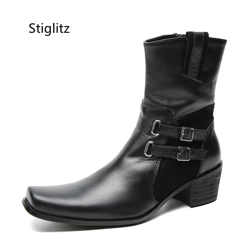 Double Buckle Genuine Leather  - Leather Work Western ulasan dan harga