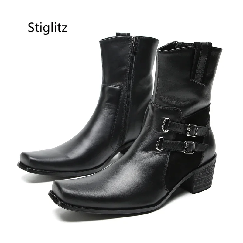 Double Buckle Genuine Leather  - Leather Work Western ulasan dan harga