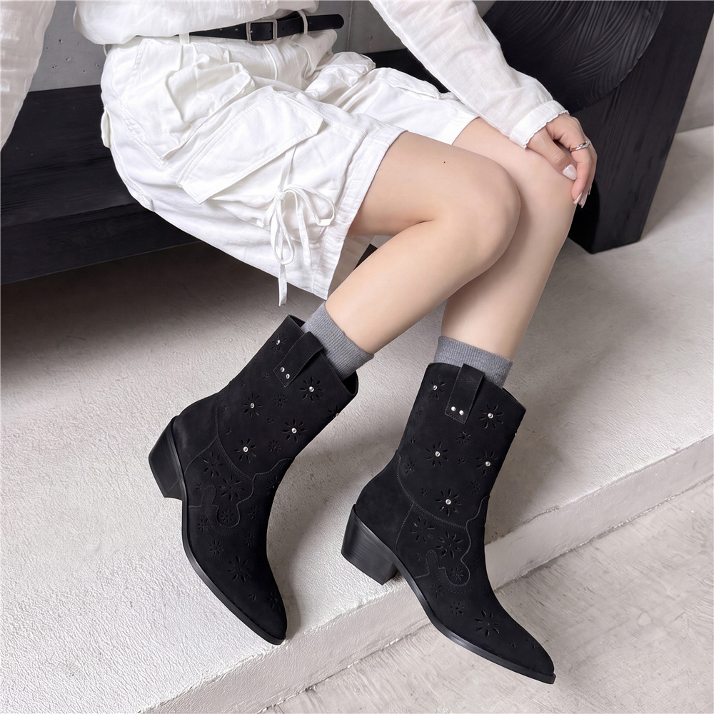 MILI-MIYA 2026 Women Western C - Leather Work Western ulasan dan harga