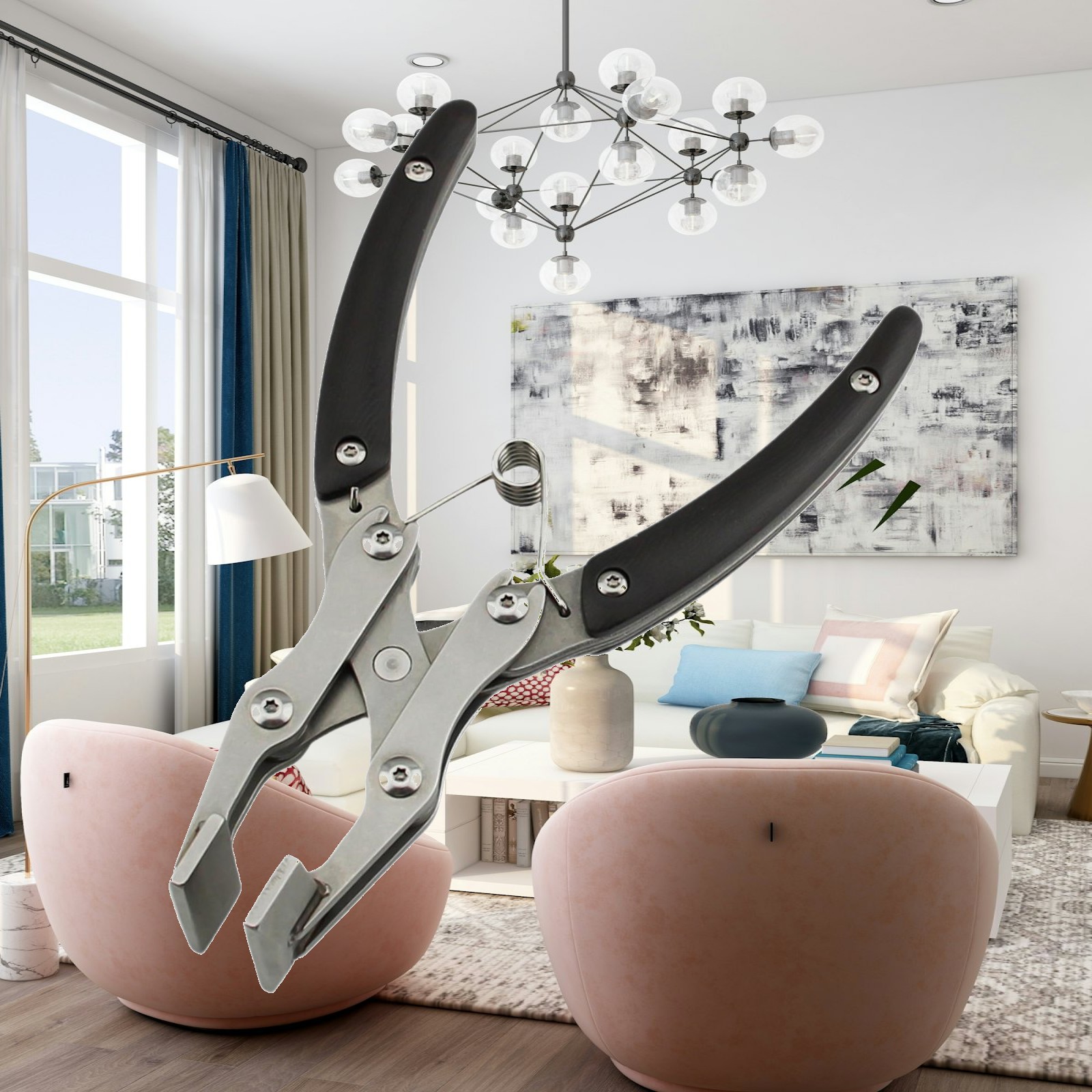 Stainless Steel Flat Pliers fo - Leatherwork Hand Press ulasan dan harga